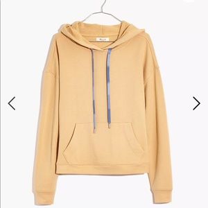 Madewell Dip-Dye Drawstring Hoodie Sweatshirt